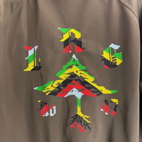LRG Lifted Research Group Track Jacket Rasta Vintage Size Large - Picture 7 of 10
